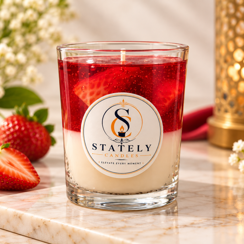 Stately Candles | Strawberry Bliss