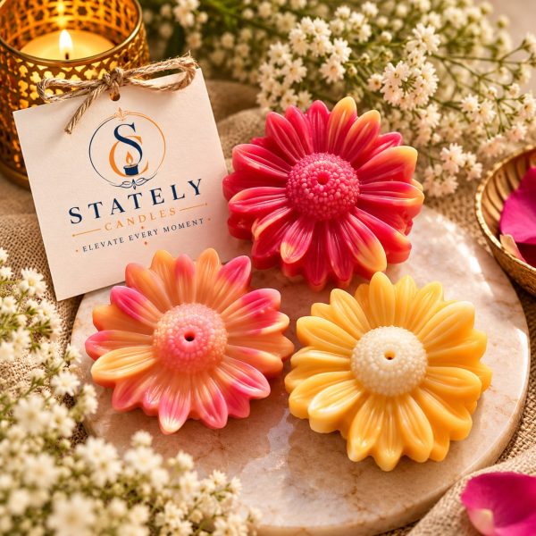 Stately Daisy Candle – Set of 6 Pieces