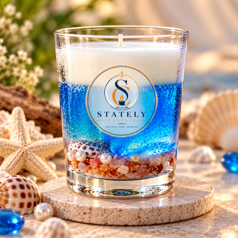 Stately Candle | Ocean Bliss Gel Candle